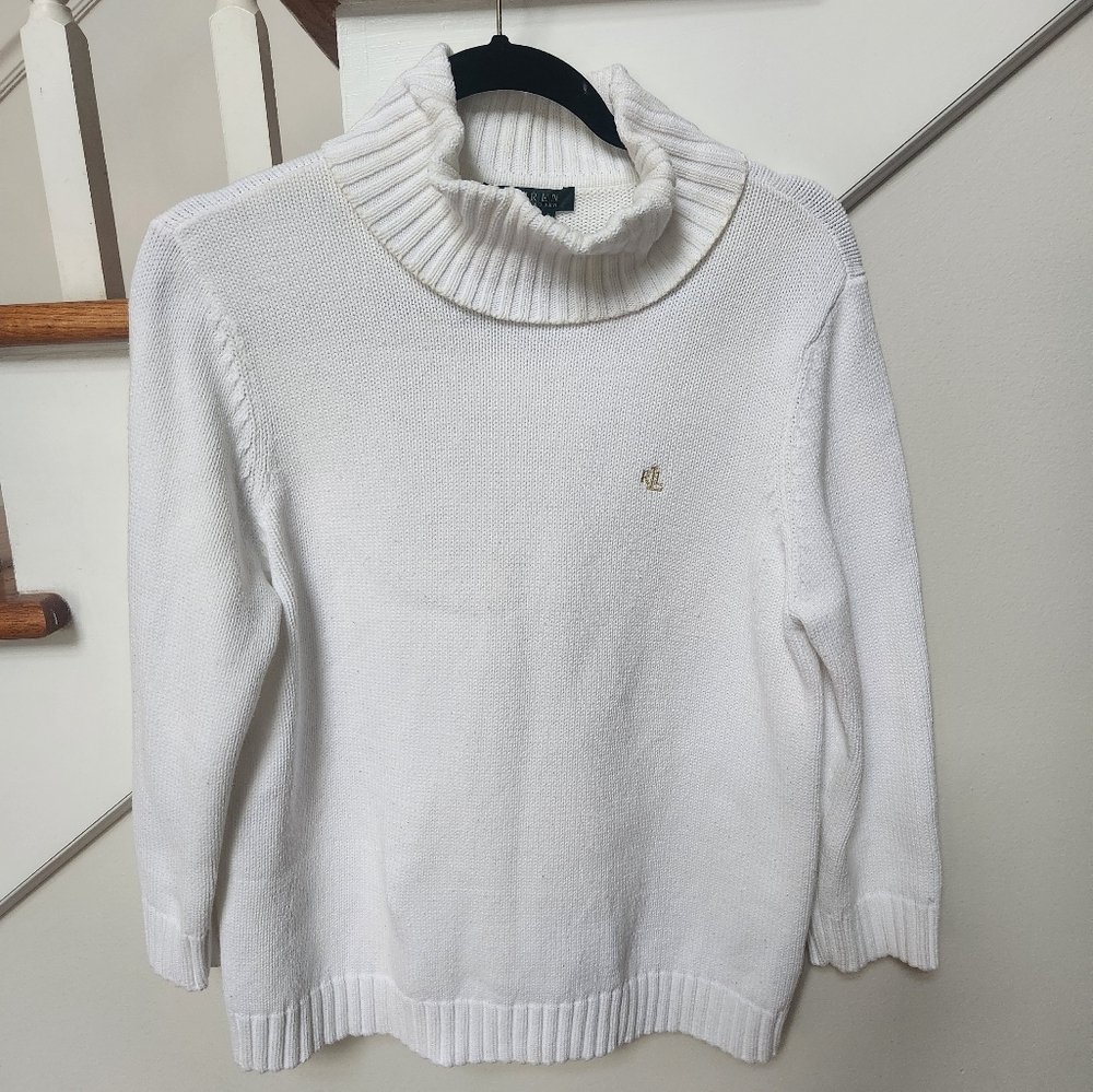 Lauren Ralph Lauren Ivory Knit SweaterXL